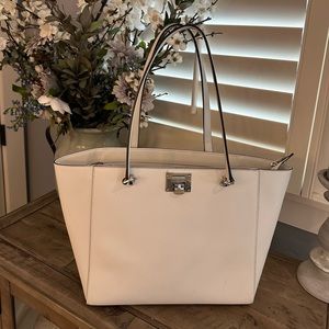 Michael Kors White Double Handle Tote Handbag  (NWOT)